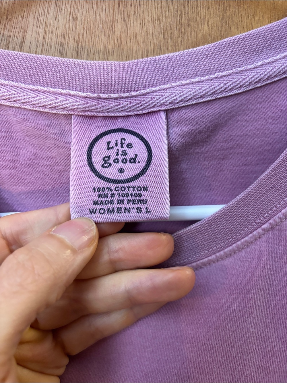 Life Is Good Pink/Purple Long-Sleeve Cabin Graphic Tee - Picture 4 of 7